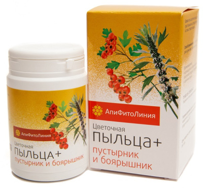 Цветочная пыльца + пустырник и боярышник